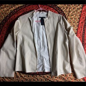 🌻Kenneth Cole Medium Cream Textured Jacket